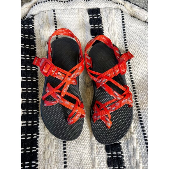 CHACO Women's Z/Cloud X2 Remix Sandals Placas Grenadine Size 7 Hiking Travel - Picture 4 of 6
